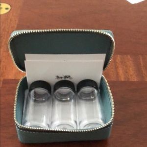 Coach Pill Box Case Teal Blue